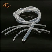 Vit transparent ihålig silikongummislang